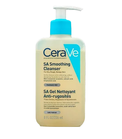 شوینده صورت سراوی مناسب پوست چرب مدل SA Smoothing Cleanser