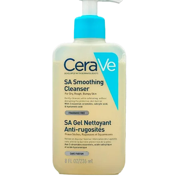 شوینده صورت سراوی مناسب پوست چرب مدل SA Smoothing Cleanser