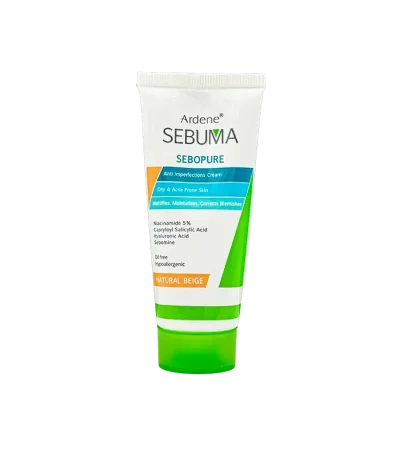 کرم ضدجوش رنگی سبوما مدل Sebopure Natural Beige