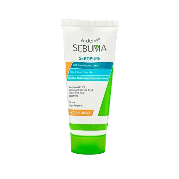 کرم ضدجوش رنگی سبوما مدل Sebopure Natural Beige