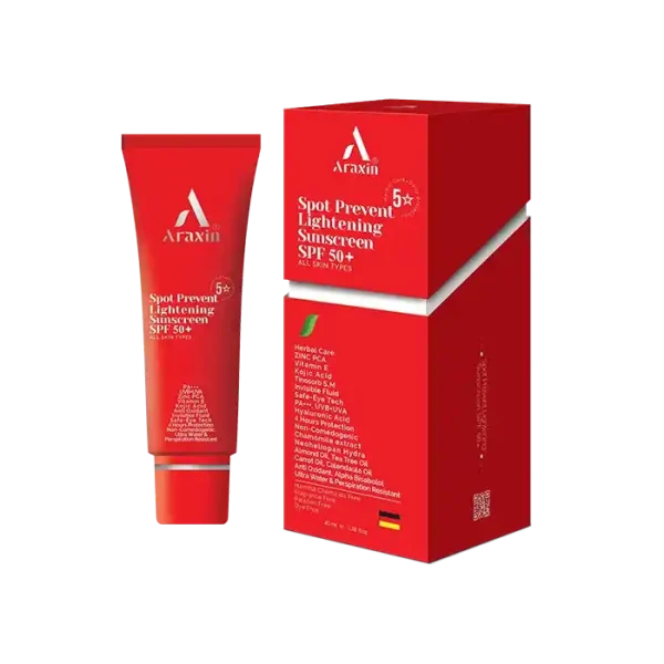 ضدآفتاب آراکسین Spot Prevent Lightening SPF 50
