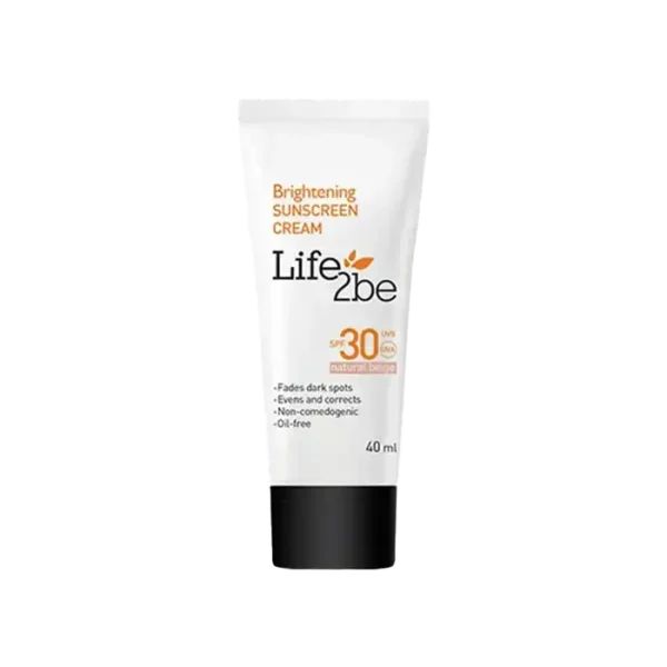 کرم ضد آفتاب رنگی لایف توبی spf30 مناسب برای انواع پوست