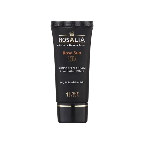 کرم ضد آفتاب رنگی رزالیا SPF50 رنگ لایت بژ
