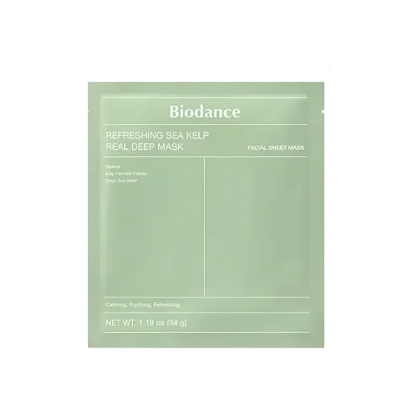 ماسک جلبک دریایی بایودنس مدل Refreshing Sea Kelp