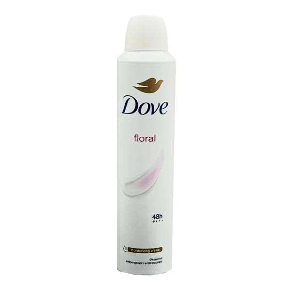 اسپری ضدتعریق زنانه داو مدل Floral حجم 250 میلی‌لیتر با رایحه گل‌های بهاری و محافظت 48 ساعته