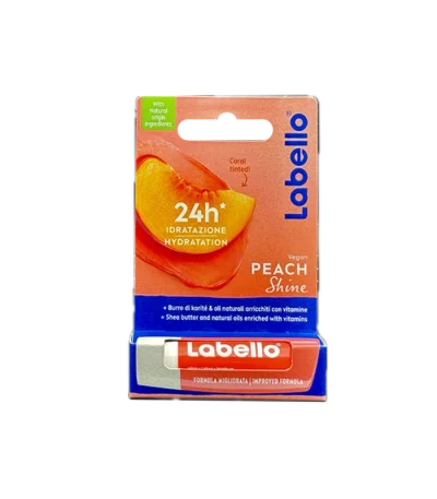بالم لب لابلو مدل Peach Shine با رایحه هلو و رنگ ملایم هلویی مناسب نرم و مرطوب کردن لب‌ها
