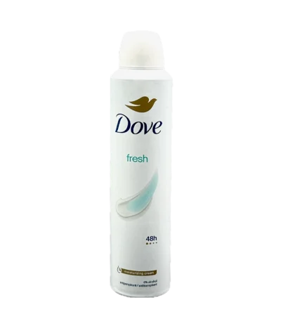 اسپری ضدتعریق داو مدل Fresh حجم 250 میلی‌لیتر با رایحه خنک و محافظت 48 ساعته