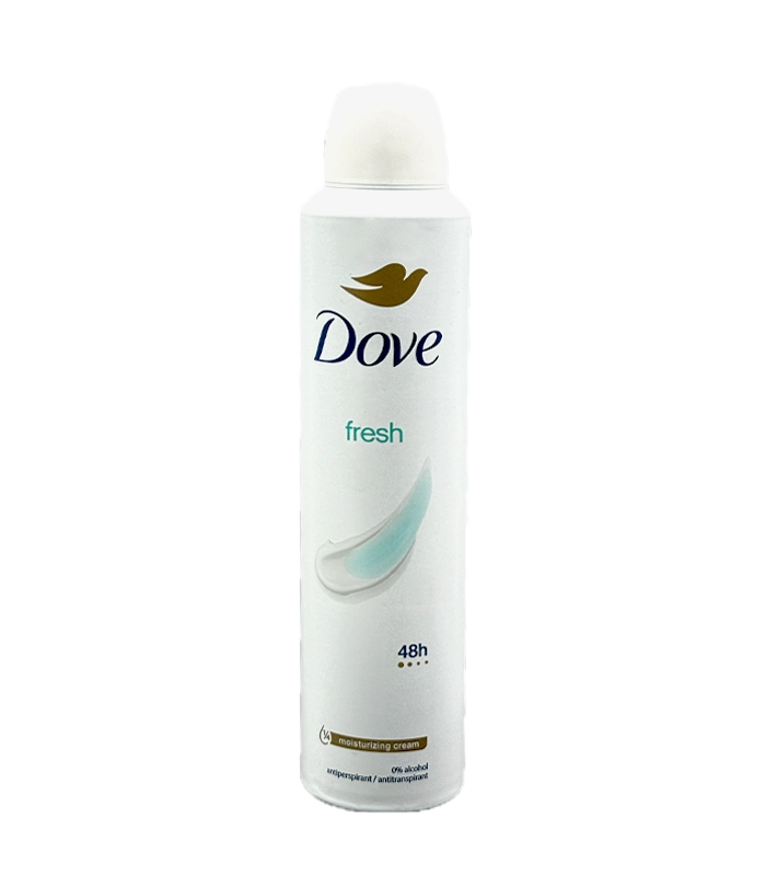 6 اسپری ضدتعریق داو مدل Fresh حجم 250 میلیلیتر با رایحه خنک و محافظت 48 ساعته