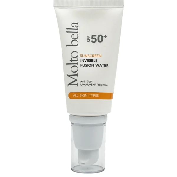 ضد آفتاب بی‌رنگ بر پایه آب مولتو بلا پلاس SPF50 ضد لک