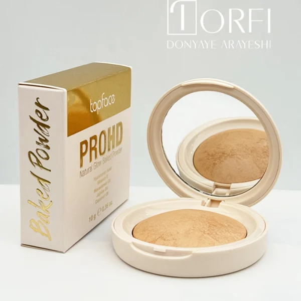 پودر بیک تاپ فیس مدل PROHD Natural Glow حاوی هیالورونیک اسید