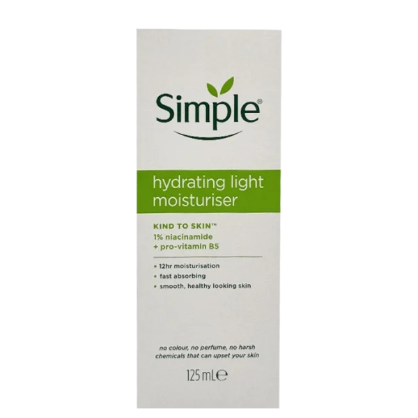 کرم مرطوب‌کننده سبک سیمپل مدل Hydrating Light Moisturiser حجم 125 میل