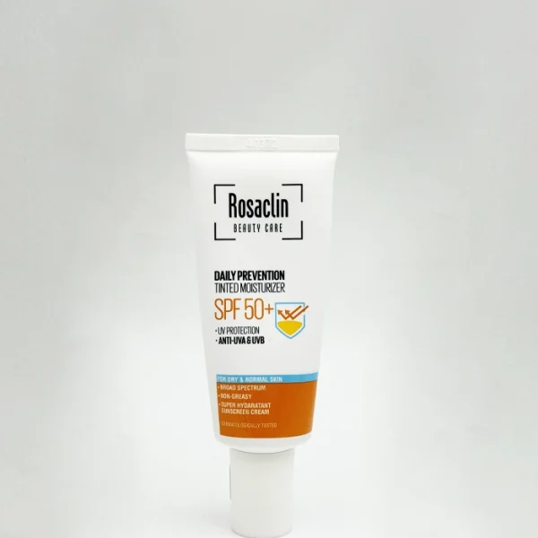 کرم ضد آفتاب مرطوب‌کننده رزاکلین مخصوص پوست نرمال و خشک (SPF 50)