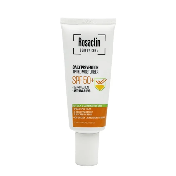 کرم ضد آفتاب بی‌رنگ رزاکلین مخصوص پوست‌های چرب و مختلط (SPF 50)