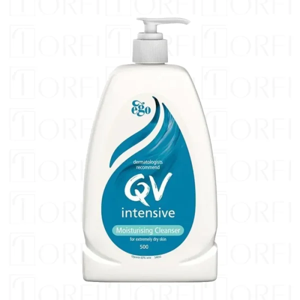 شوینده مرطوب‌کننده قوی کیووی اینتنسیو (QV Intensive Moisturising Cleanser) 500 گرم