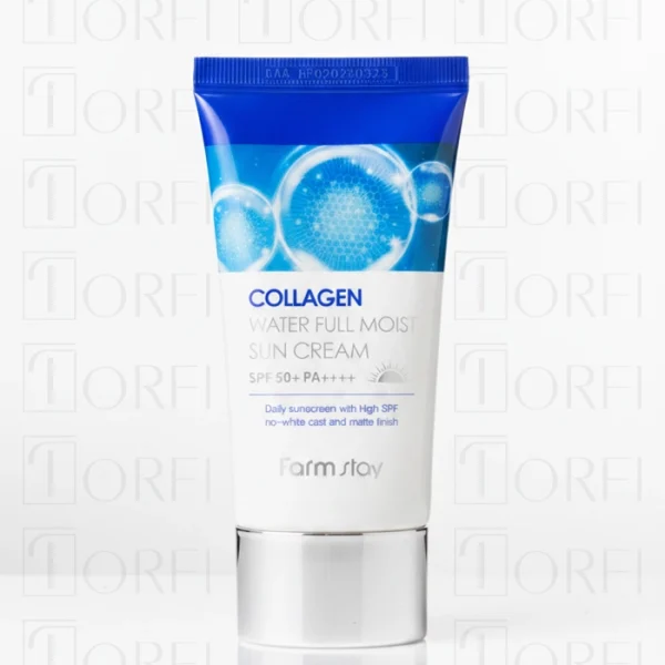 ضد آفتاب آبرسان و کلاژن‌ساز فارم استی (Farm Stay) مدل Collagen Water Full Moist