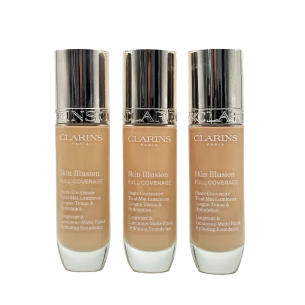 کرم پودر کلارنس (Clarins) مدل Everlasting Foundation - شماره 105N | پوشش‌دهی کامل ۲۴ ساعته