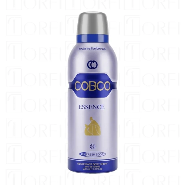 اسپری خوشبوکننده بدن زنانه کوبکو (COBCO) مدل Essence حجم ۲۰۰ میلی‌لیتر